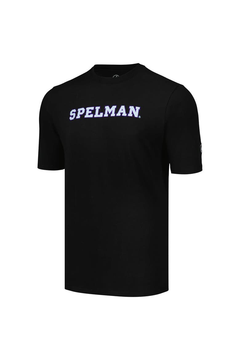Men's FISLL Black Spelman College Jaguars Applique T-Shirt, Alternate, color, Black