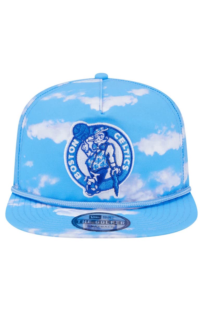 New Era Men's New Era Light Blue Boston Celtics Head in the Clouds Golfer Rope Adjustable Hat, Alternate, color, Light Blue