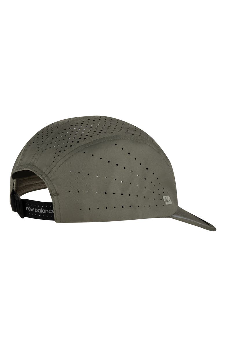 New Balance 5-Panel Pro Run Adjustable Baseball Cap, Alternate, color, Dark Olivine