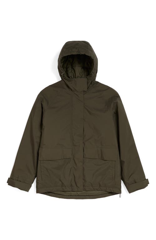 Seasalt Cornwall Potheras Hooded Waterproof Rain Jacket In Green