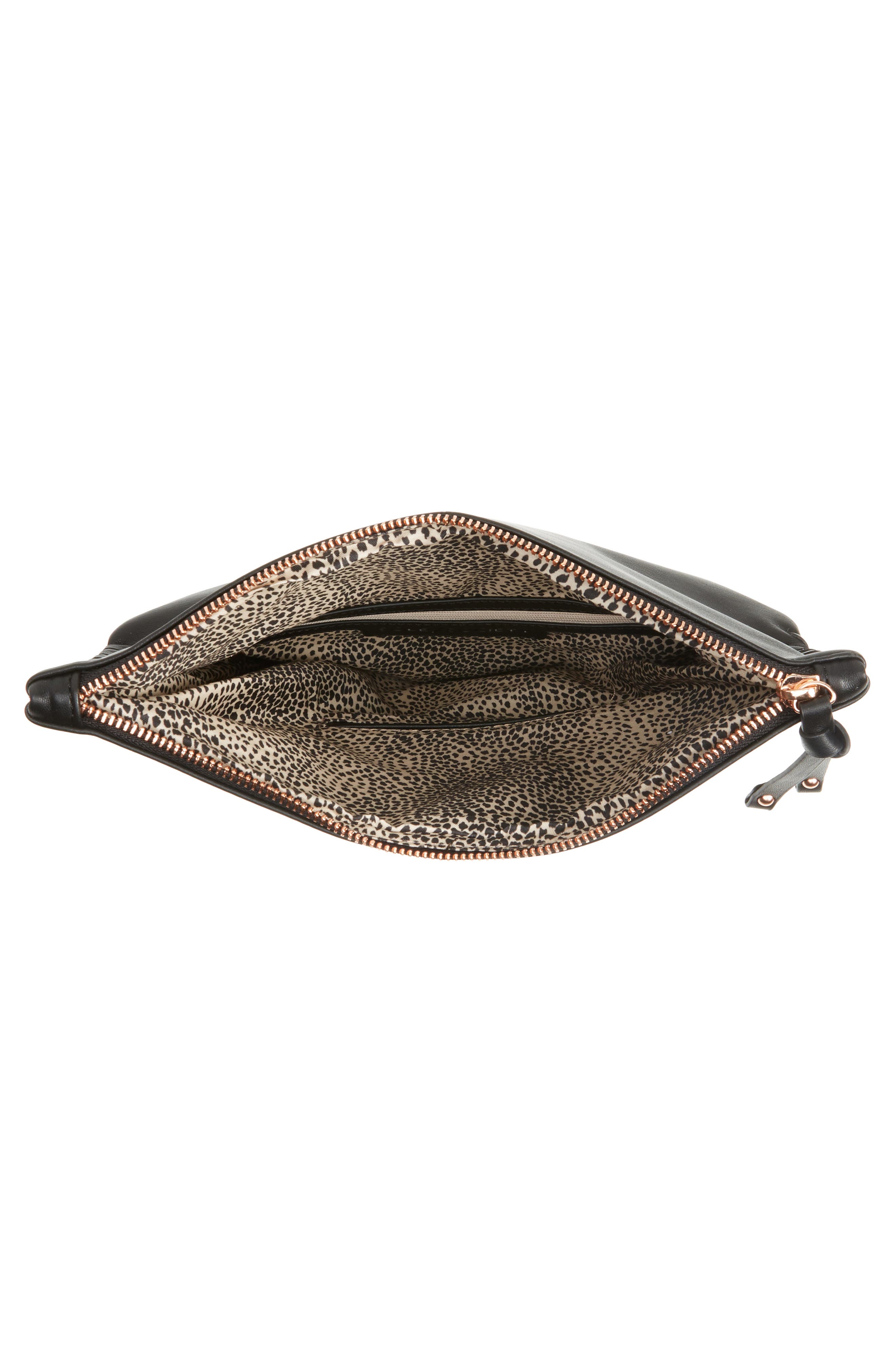 Sole Society Rifkie Faux Leather Foldover Clutch, Alternate, color, 
