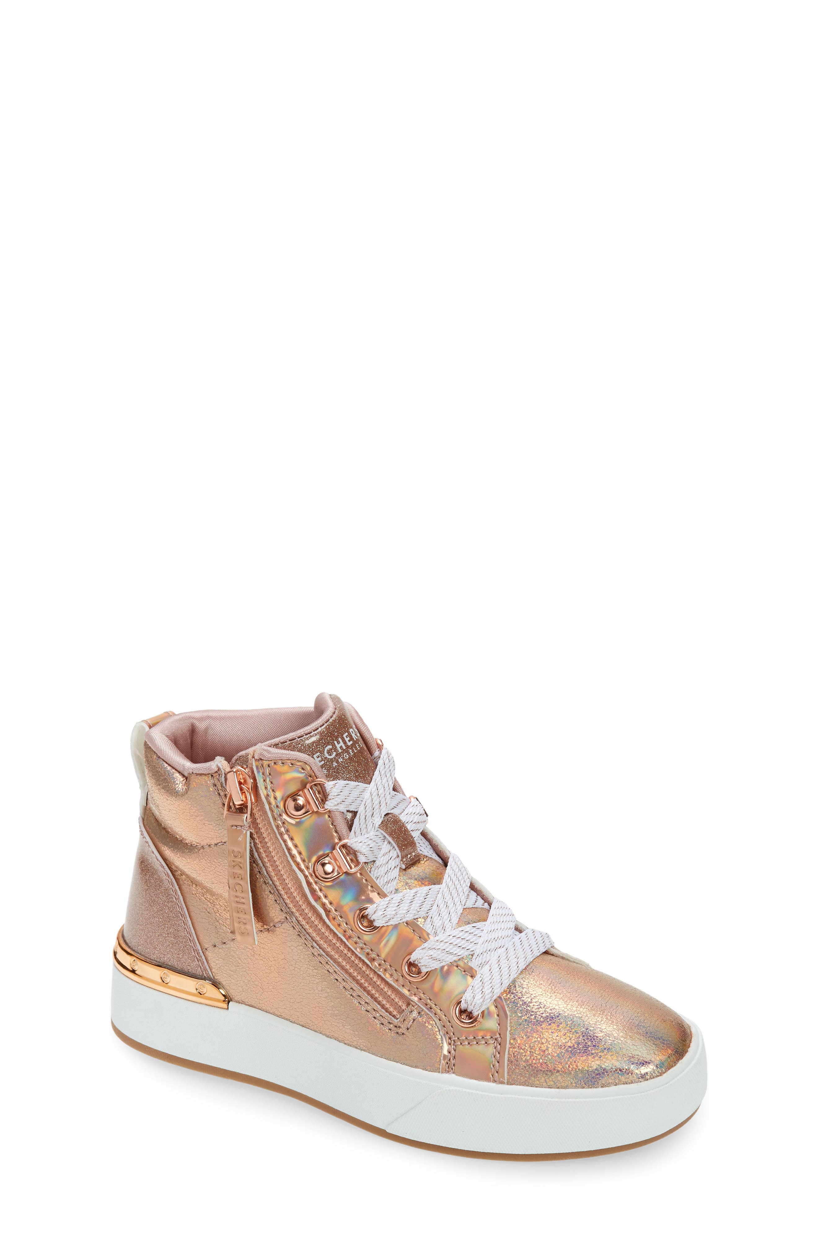 SKECHERS Kids' Shoutouts Deluxe High-Top Sneaker, Main, color, 