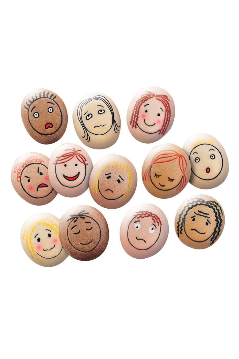 Tactile Emotion Stones - 12 Pieces, Alternate, color, Multicolored