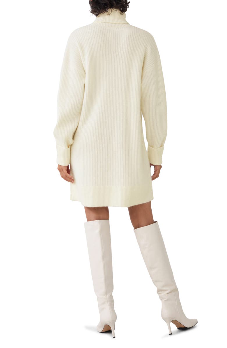 & Other Stories Oversized Turtleneck Sweater, Alternate, color, White