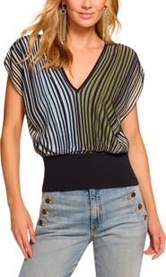 Ramy Brook Vanessa Colorblock Dolman Sleeve Top