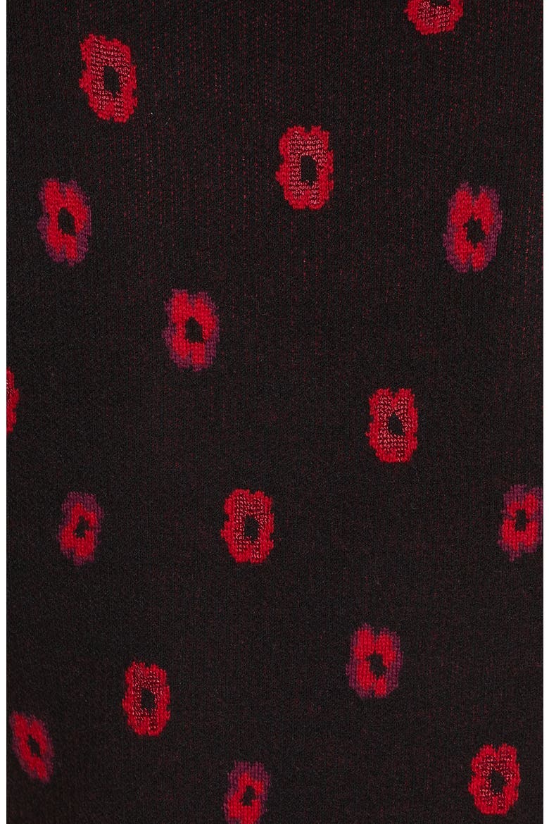 poppy sweater dress, Alternate, color, BLACK MULTI