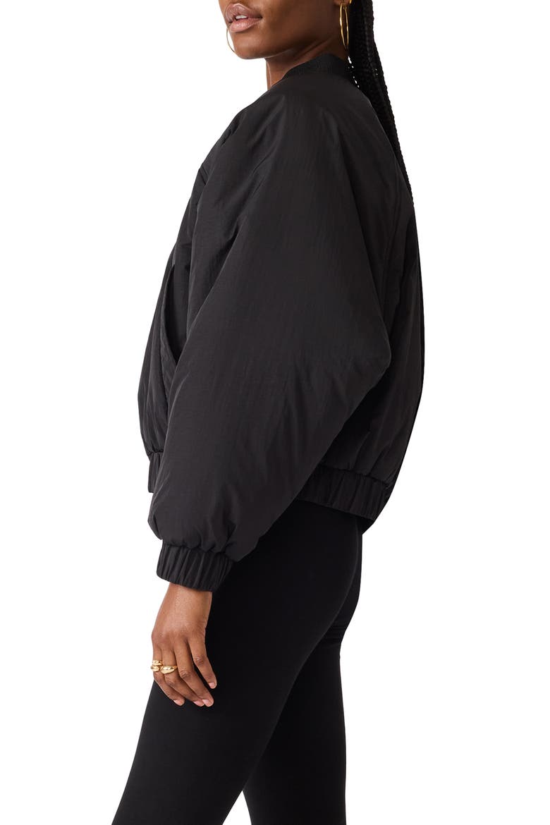Adore Bomber Jacket, Alternate, color, BLACK