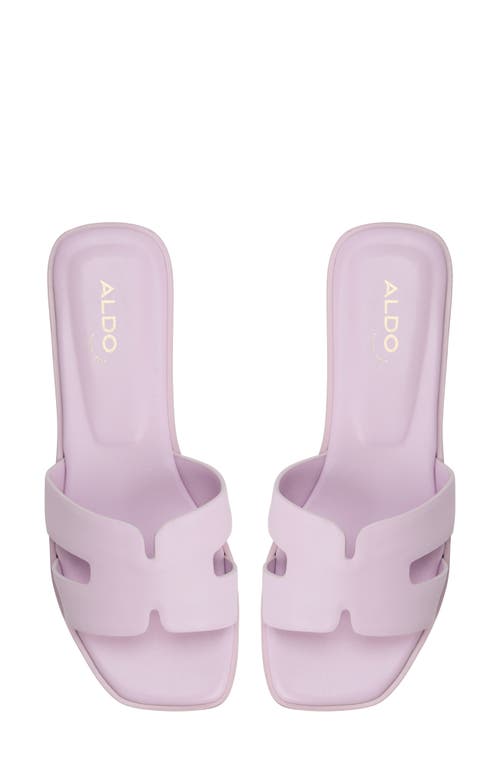 Aldo Itsandal Slide Sandal In Light Purple
