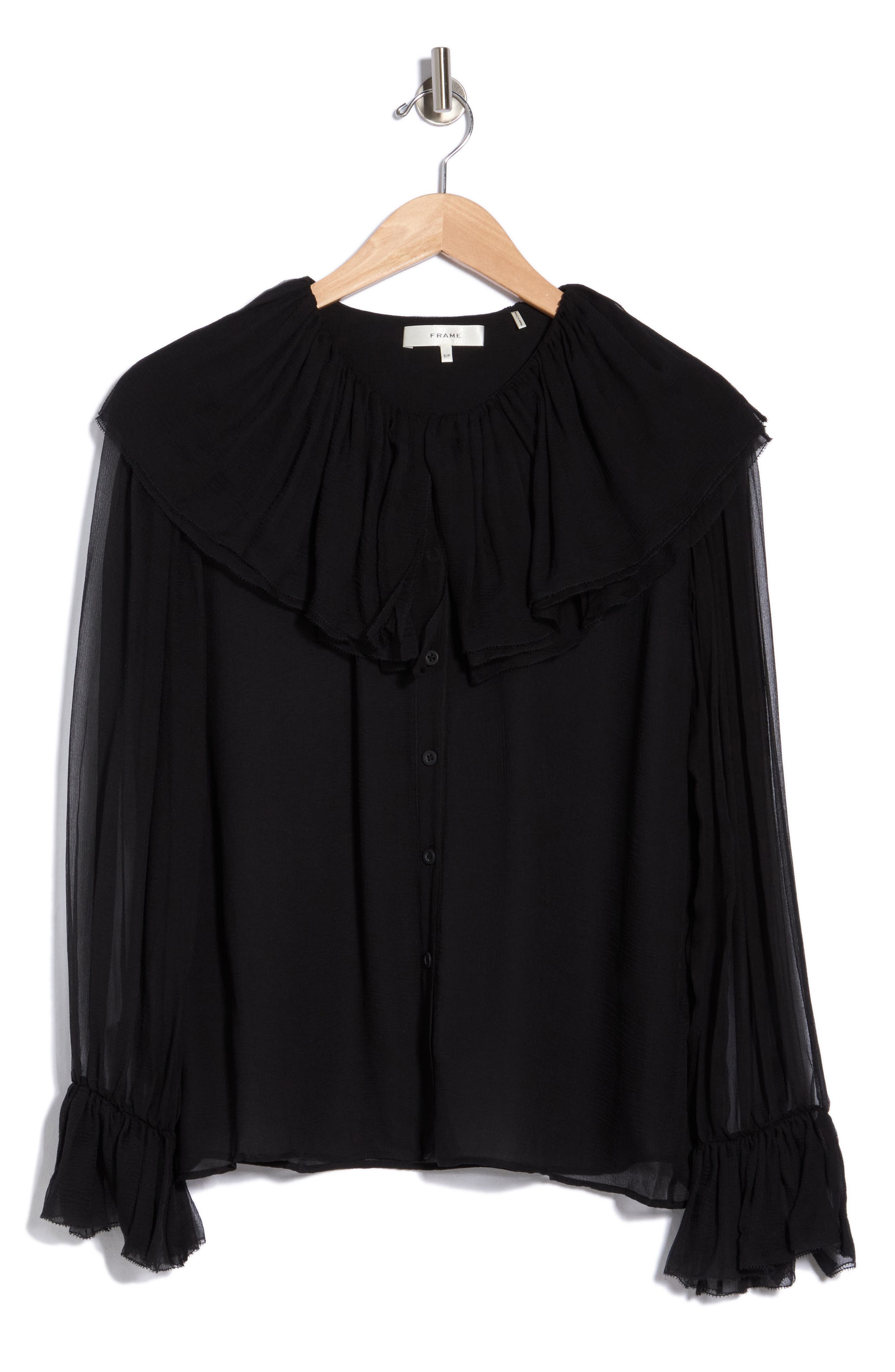 The Tiered Statement Ruffle Collar Blouse