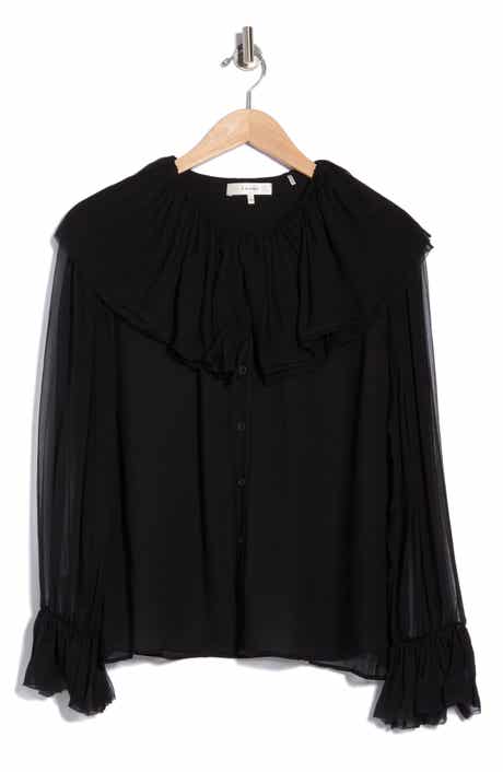 The Tiered Statement Ruffle Collar Blouse