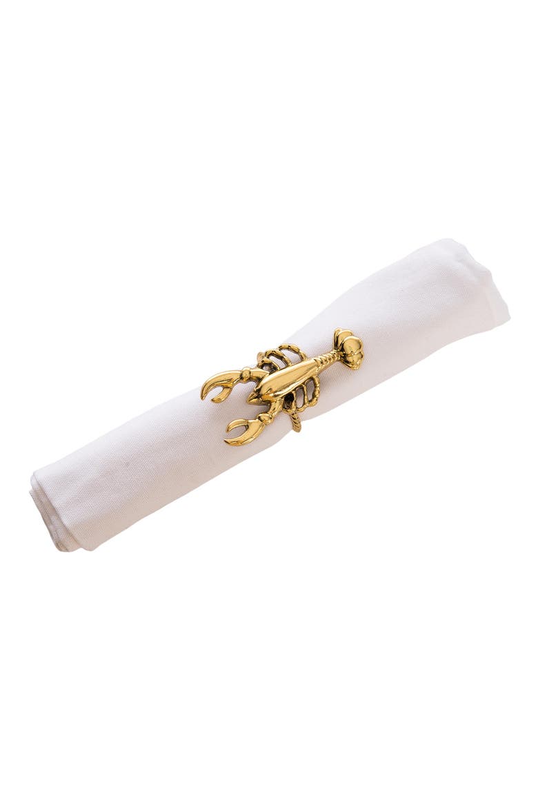 Gold Lobster Napkin Rings, Set of 4, Alternate, color, Gold