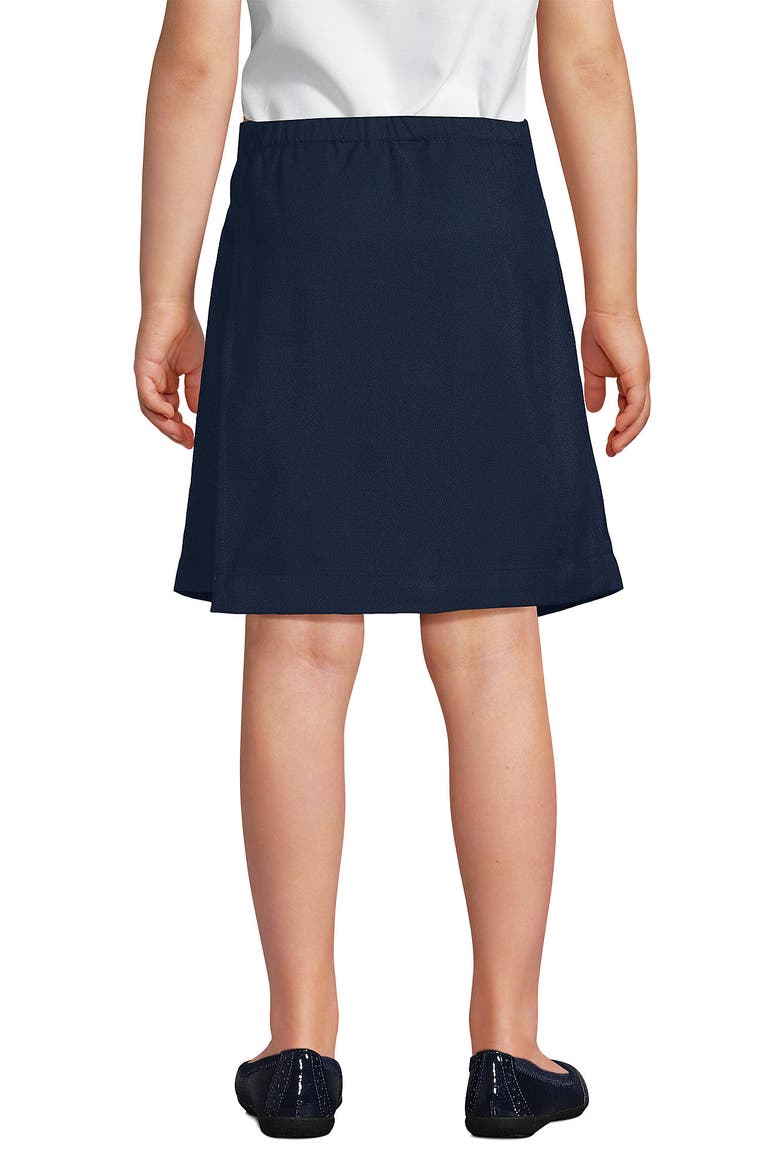 School Uniform Girls Solid A Line Tab Skort Top of Knee, Alternate, color, Classic Navy