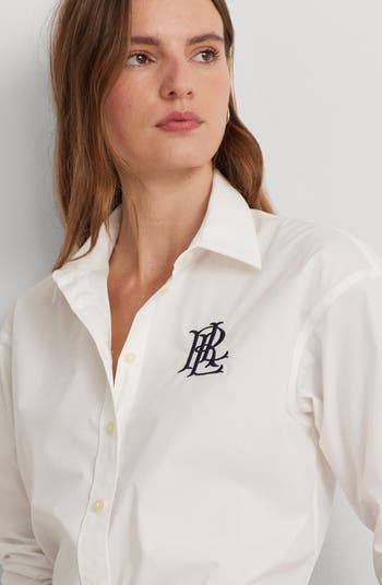Lauren Ralph Lauren Relaxed Fit Stretch Cotton Shirt Nordstrom