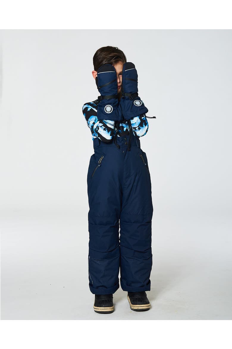 Kids Unisex Technical Mittens Navy, Alternate, color, Dress Blue
