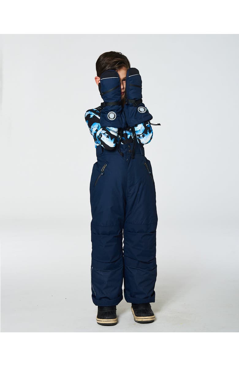 Deux par Deux Little Kids Unisex Technical Mittens Navy, Alternate, color, 