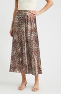 CITY BLUES Savoy Print Bias Cut Maxi Skirt