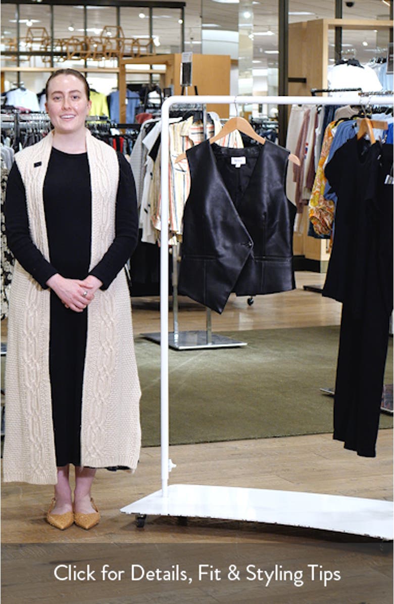 Arabella Faux Leather Vest, sales video thumbnail