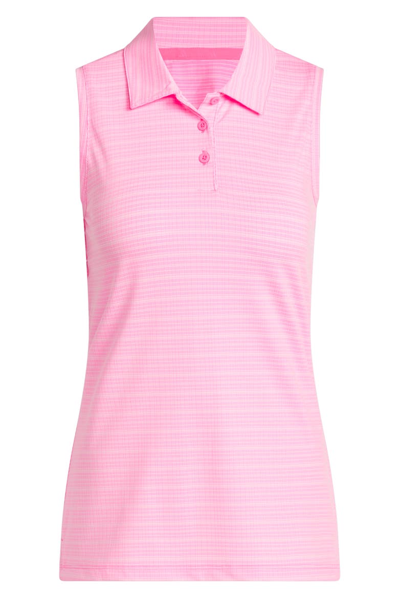 Performance Sleeveless Jacquard Polo, Alternate, color, LUCID PINK