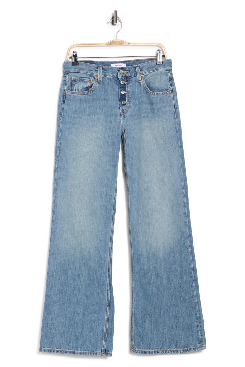 Mid Rise Wide Leg Jeans, Main, color, AUTHENTINDIG