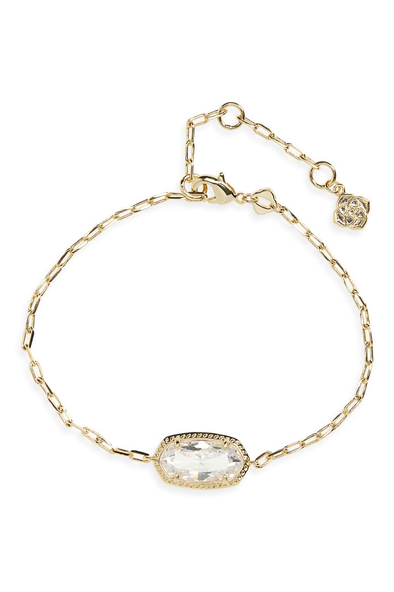 Elaina Luxe Chain Bracelet, Main, color, GOLD WHITE CUBIC ZIRCONIA