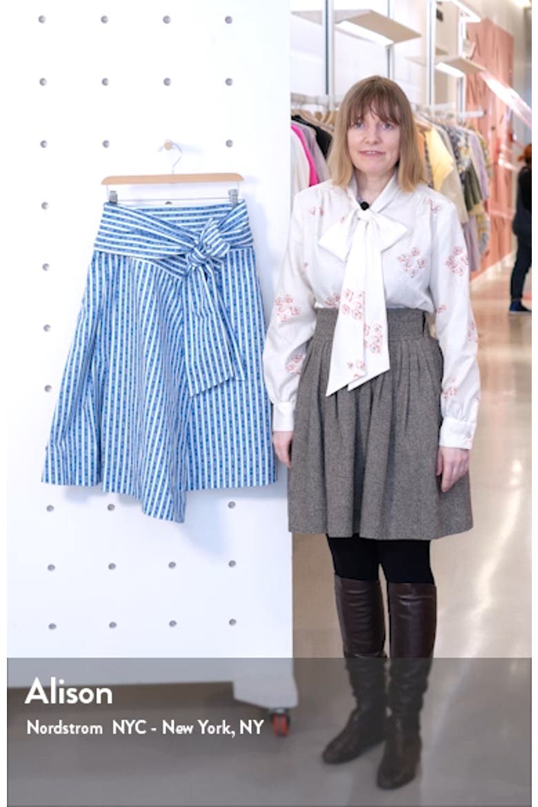 Gemini Link Stripe Wrap Skirt video
