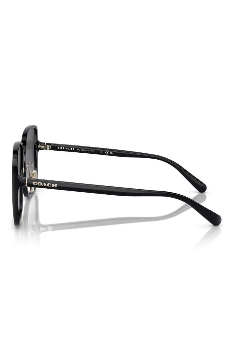 61mm Gradient Square Sunglasses, Alternate, color, BLACK / GREY GRADIENT