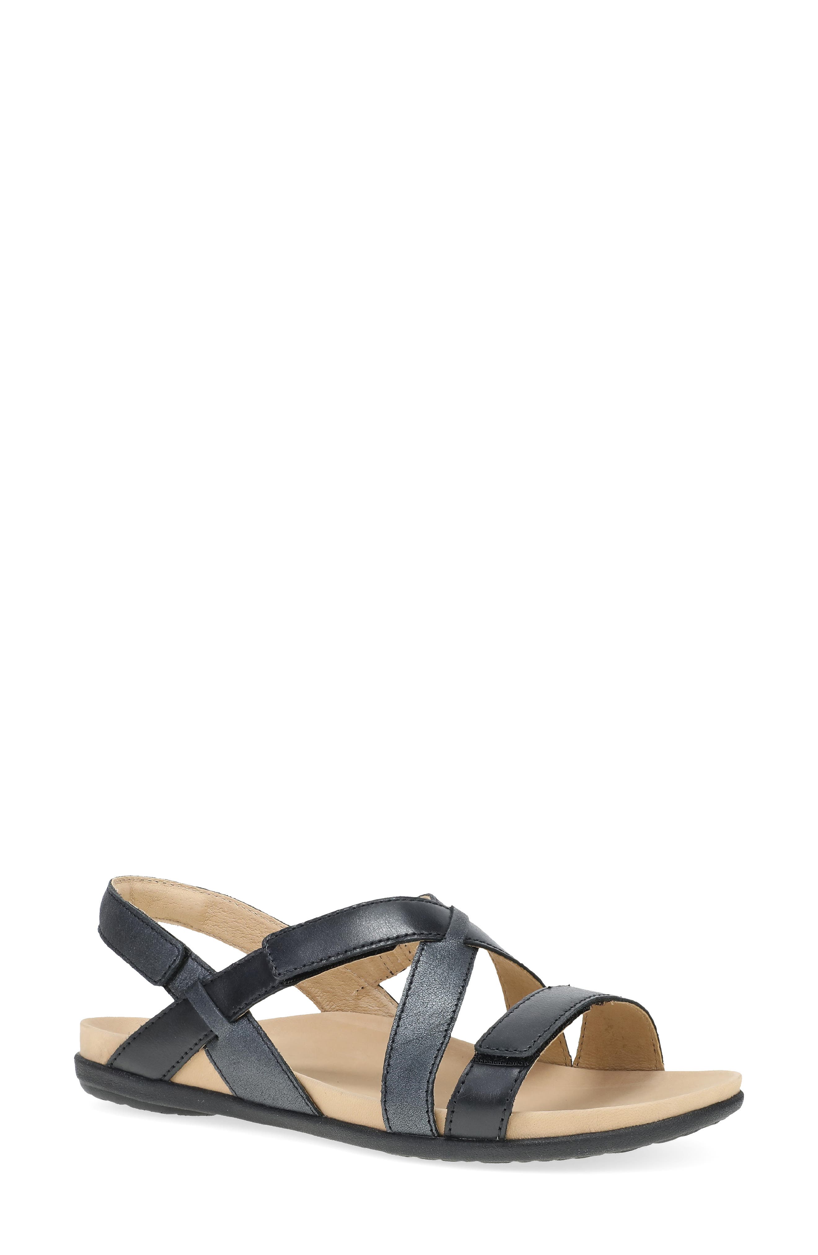 Dansko Jacklyn Slingback Sandal, Main, color, Black
