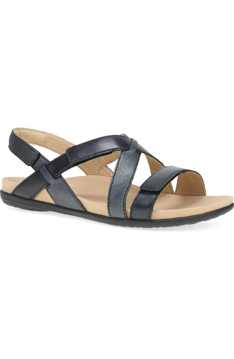 Dansko Jacklyn Slingback Sandal, Main, color, Black