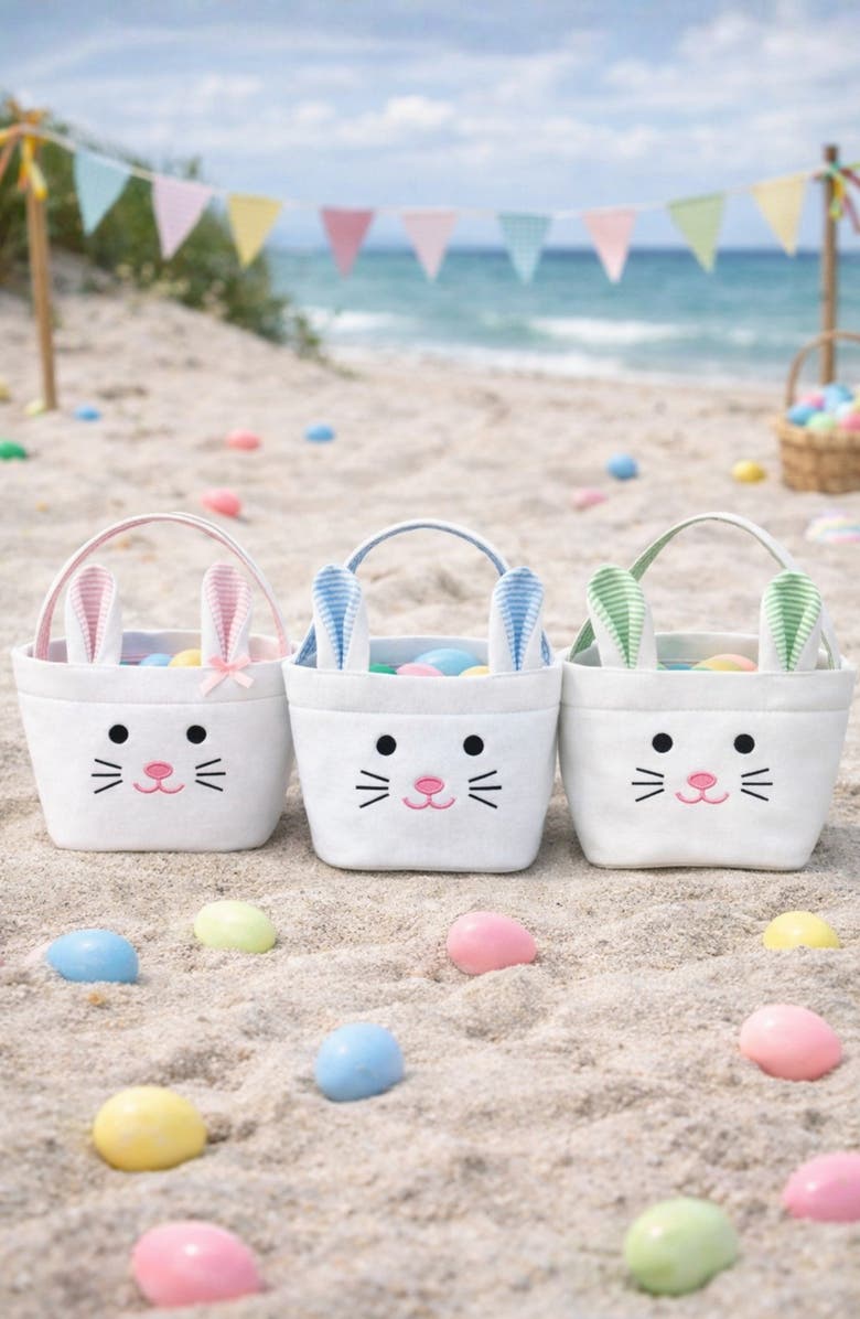 Bits & Bows Easter Bitty Bunny Basket, Alternate, color, Green