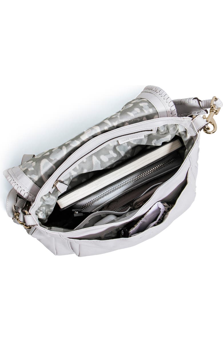 AIMEE All for Love Convertible Leather Shoulder Bag, Alternate, color, Cloud W Shiny Gold