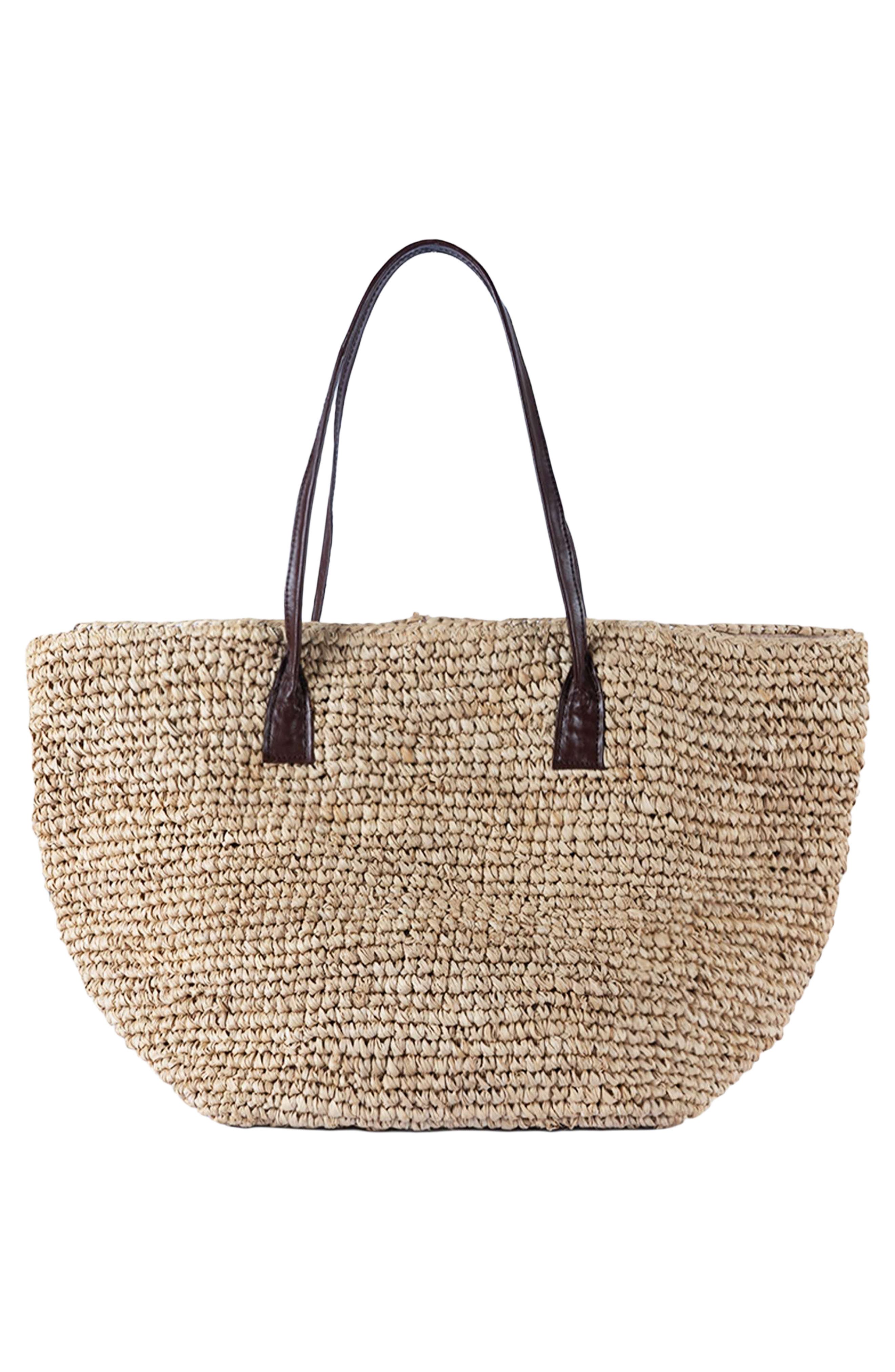 The Wade Raffia Tote, Alternate, color, NATURAL