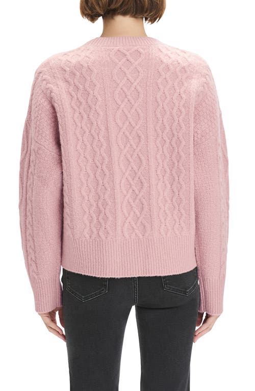 Favorite Daughter The Oversize Merino Wool & Cashmere Blend Sweater In Pink