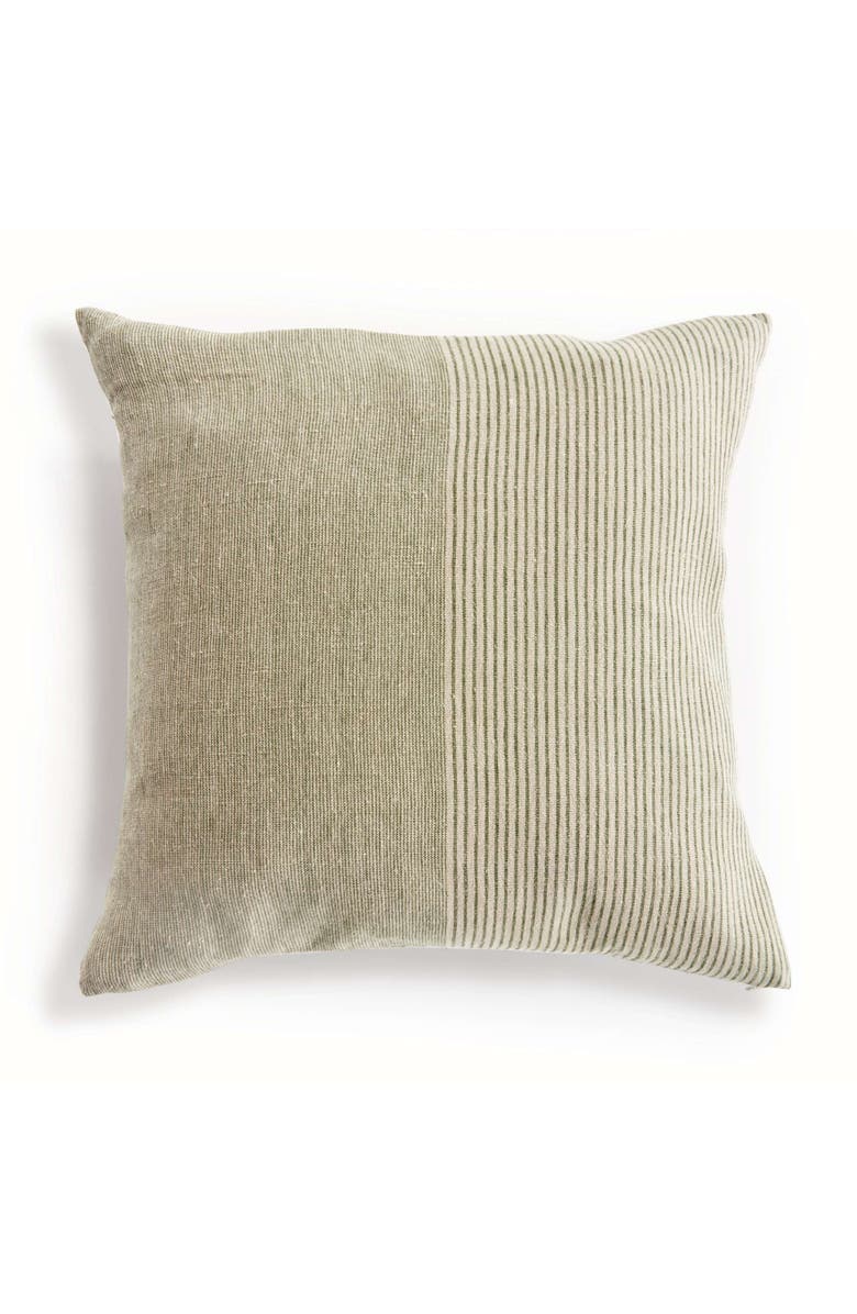 Napa Home & Garden Otis Pinstripe Pillow 24", Main, color, Beige