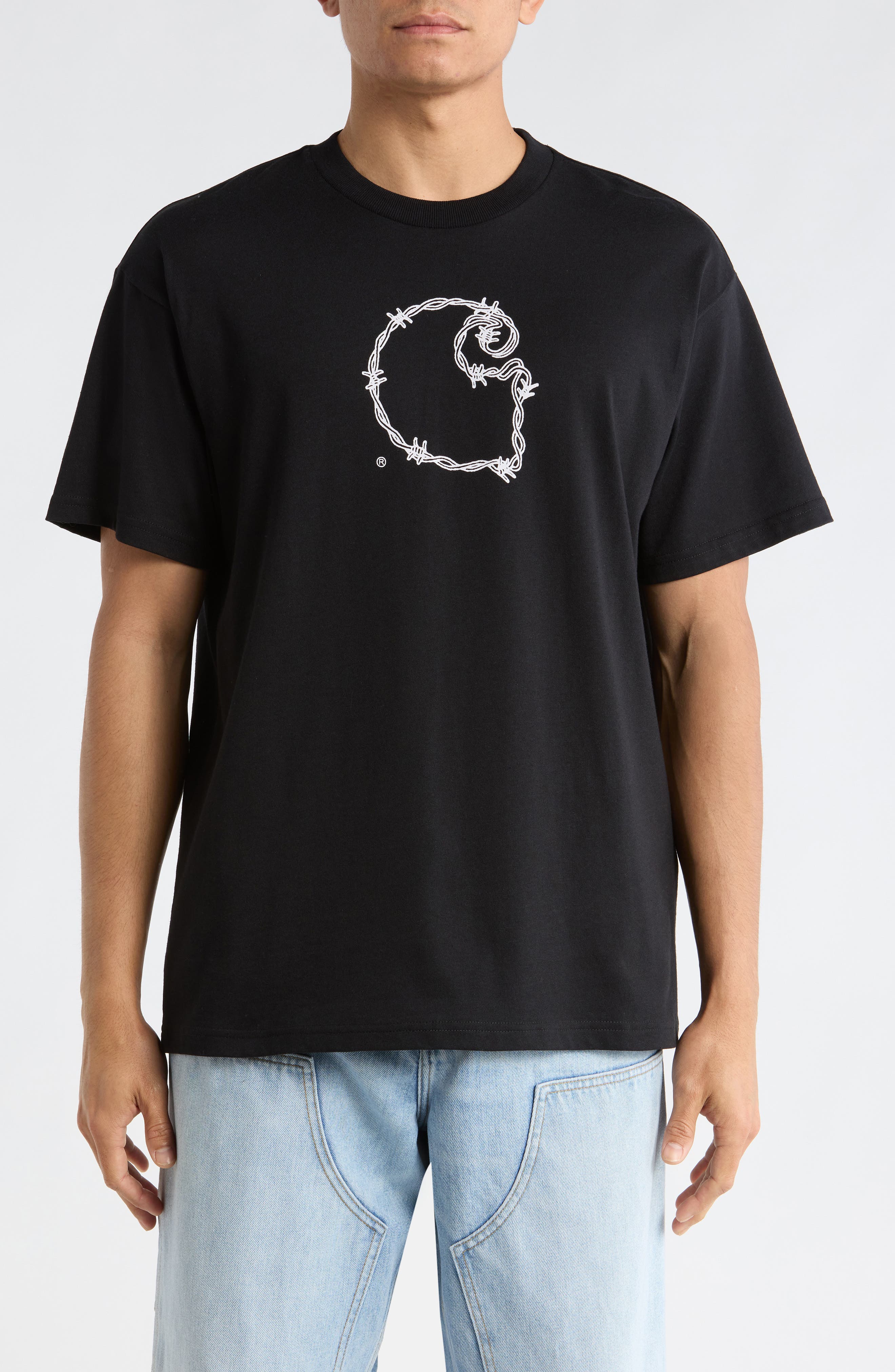 Barbwire Organic Cotton Graphic T-Shirt