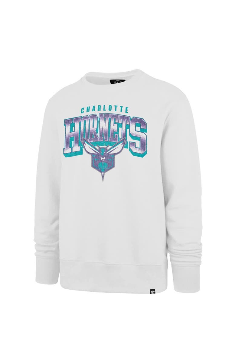 '47 Men's '47 White Charlotte Hornets Spotlight Headline Pullover Sweatshirt, Alternate, color, White