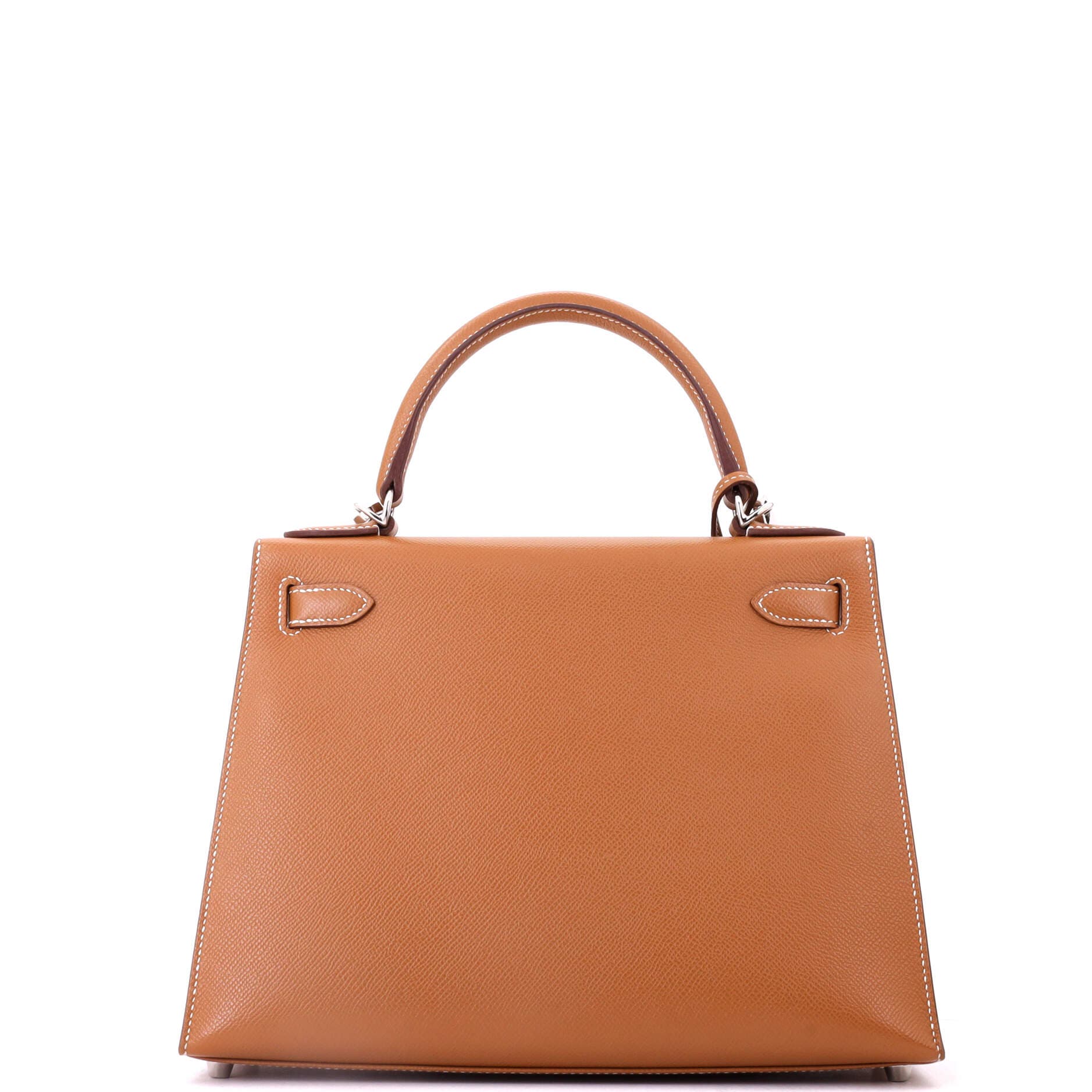 Kelly Handbag Brown Epsom with Palladium Hardware 28, Alternate, color, Metallic Gold