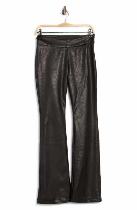 Cologne Faux Leather Bootleg Pants