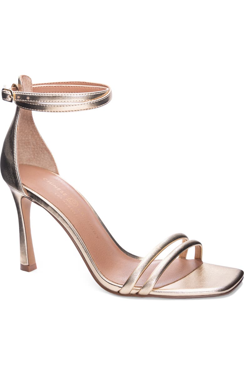 Chinese Laundry Jasmine Ankle Strap Sandal, Main, color, Gold