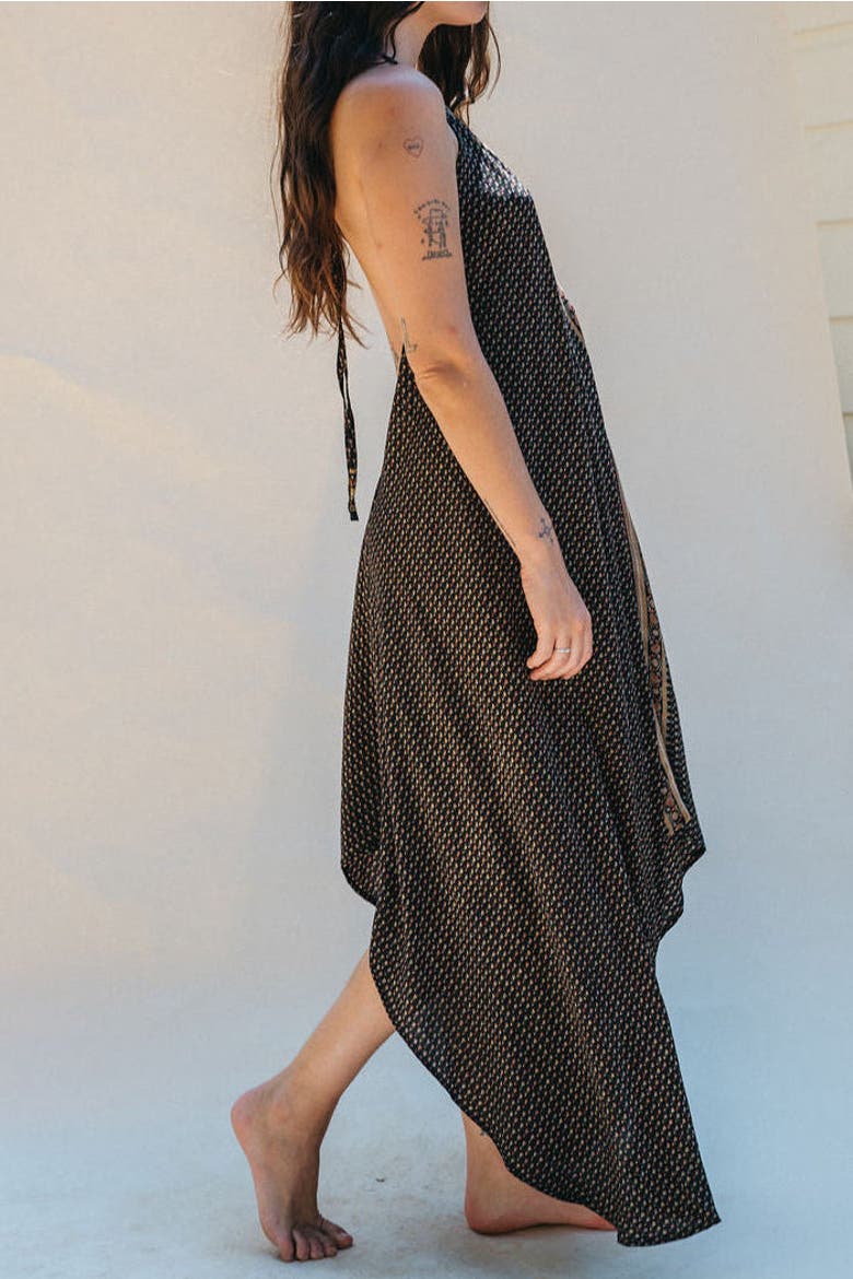 Classic Silk Dress Marc, Alternate, color, Black