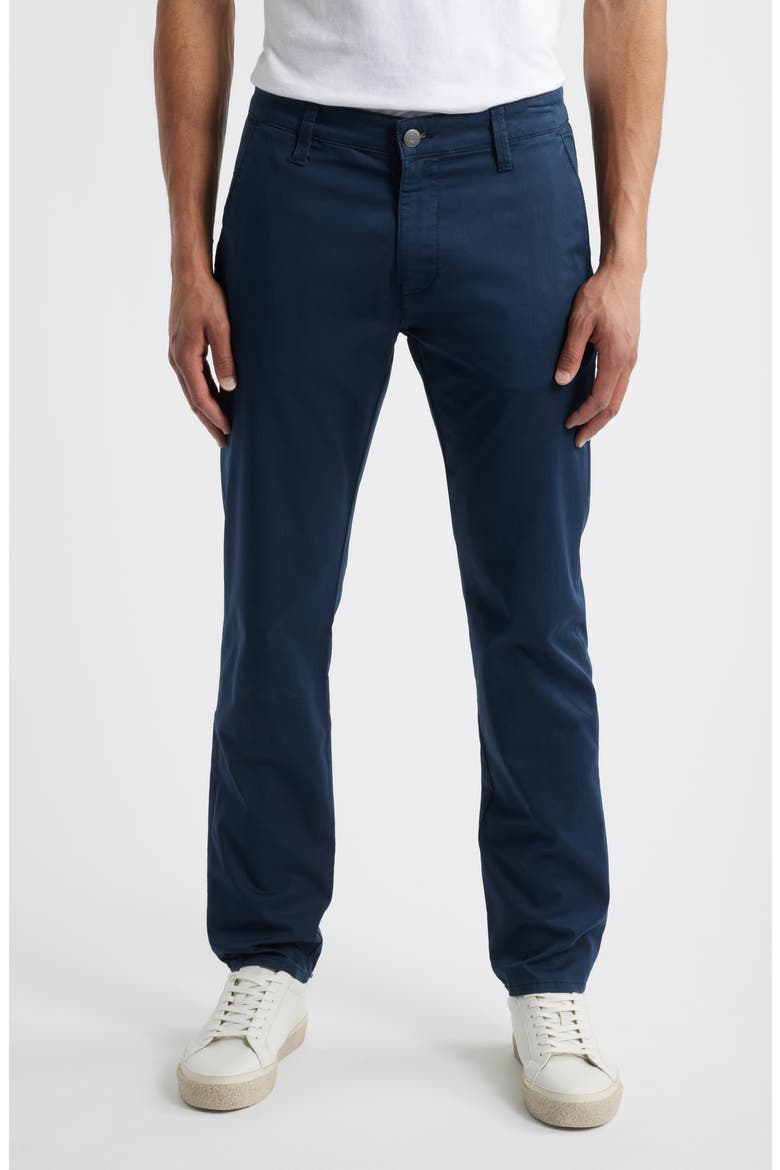 Milton Slim Fit Twill Chinos, Main, color, NIGHT CITY SMART
