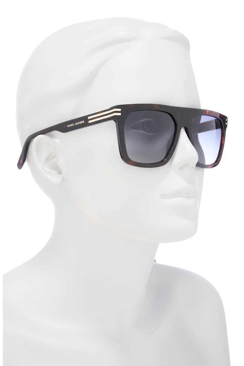 55mm Shield Sunglasses, Alternate, color, HAVANA