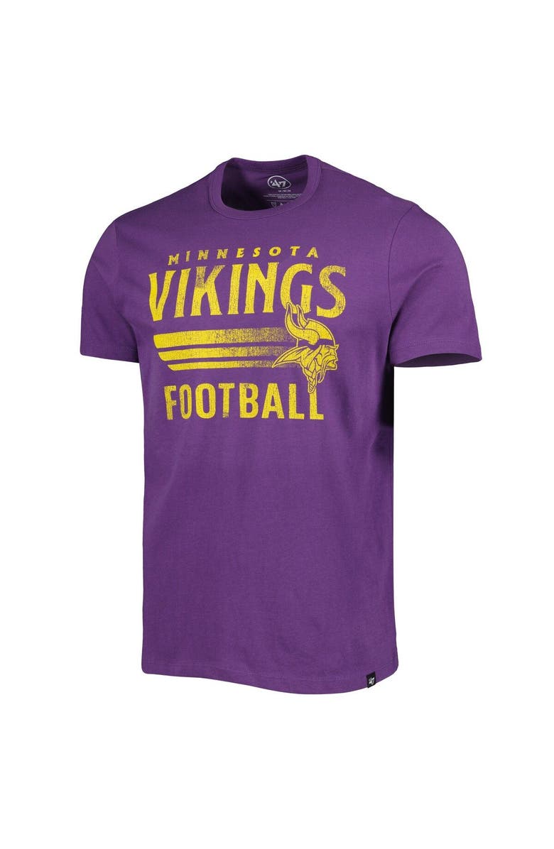'47 Men's '47 Purple Minnesota Vikings Wordmark Rider Franklin T-Shirt, Alternate, color, Purple