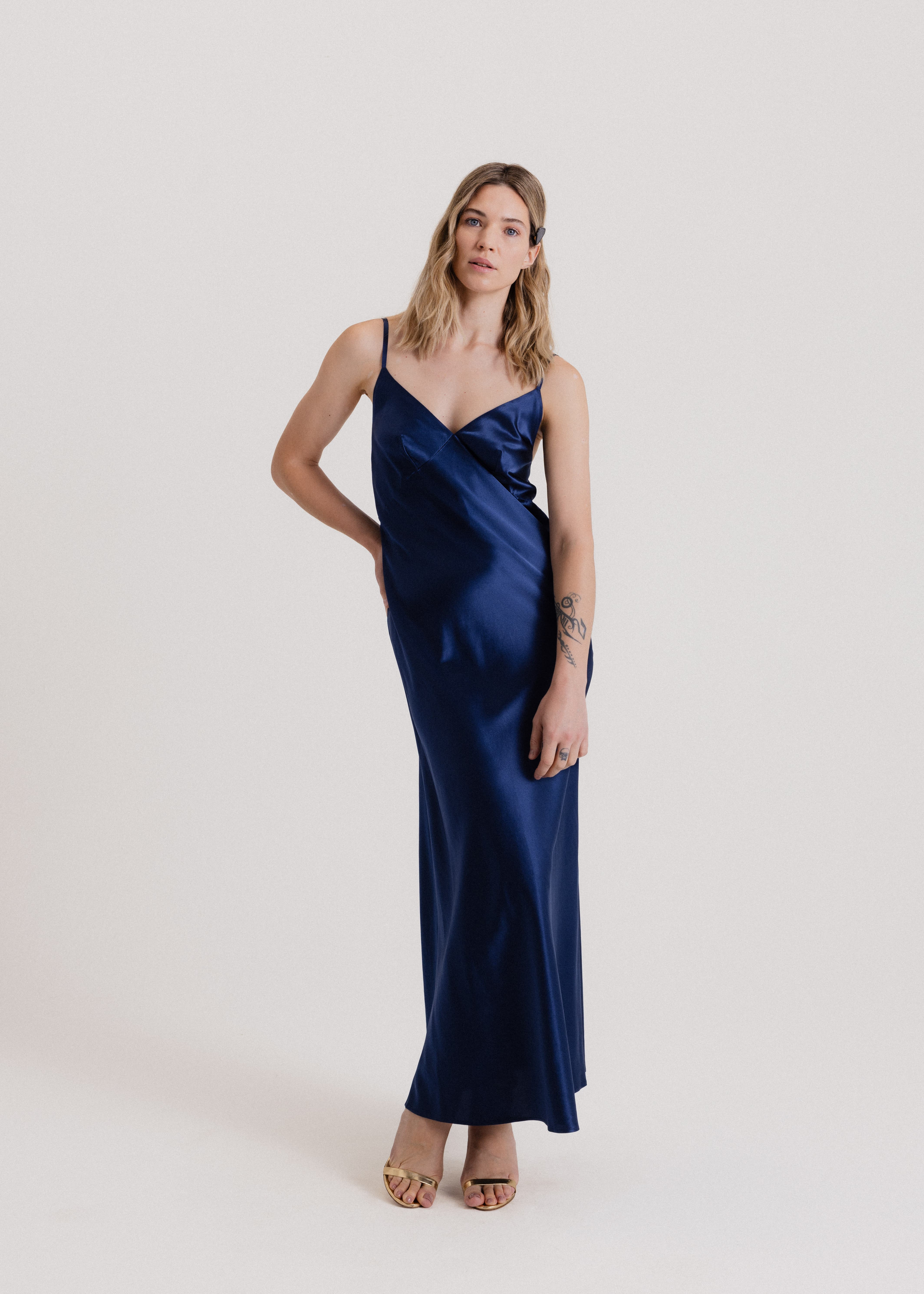 100 Silk Slip Maxi Dress - image 5
