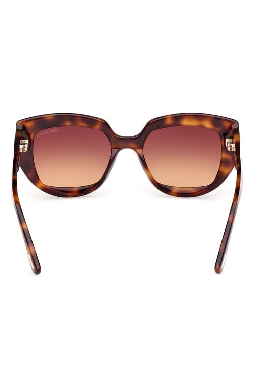 Tom Ford Saltzman 53mm Gradient Butterfly Sunglasses