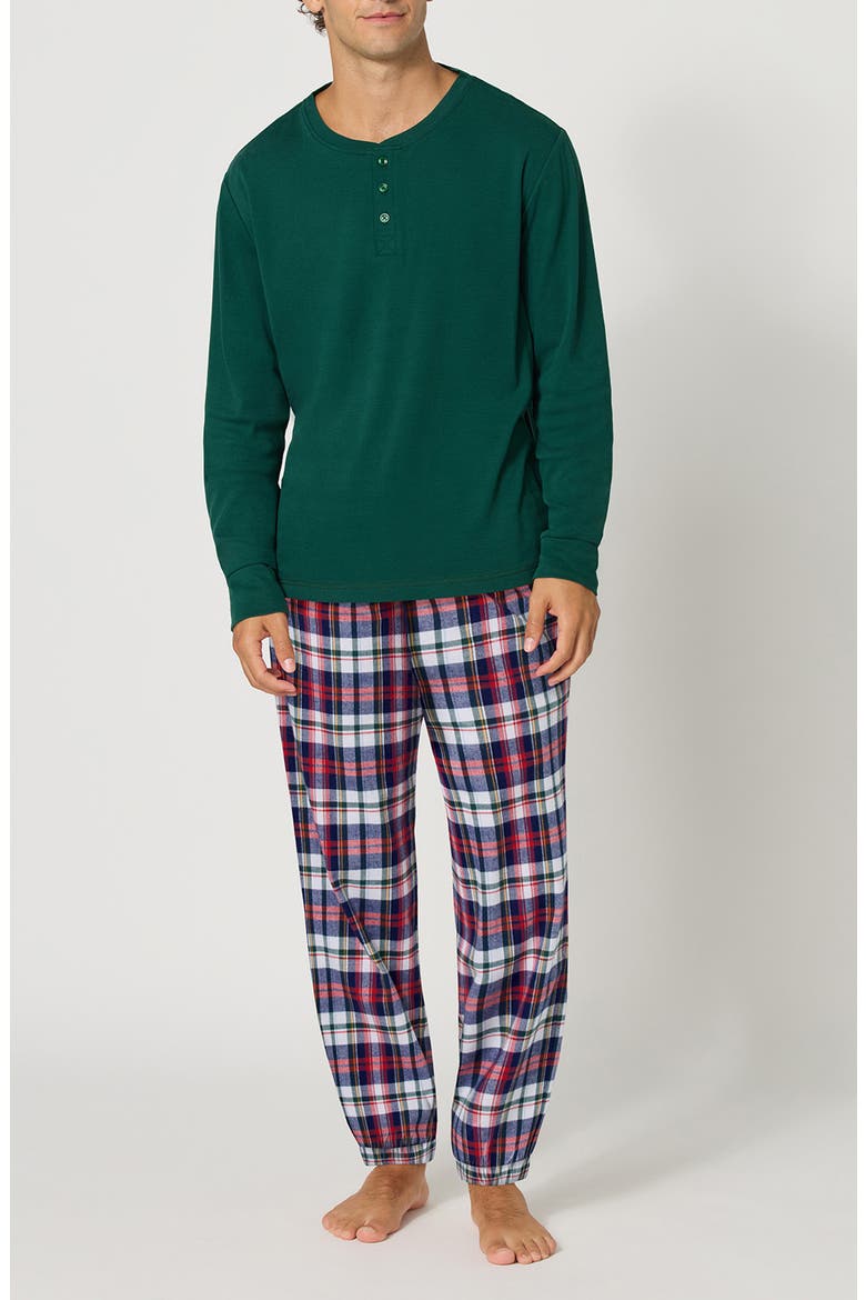 Cotton Flannel Pajamas, Main, color, HERITAGE PLAID