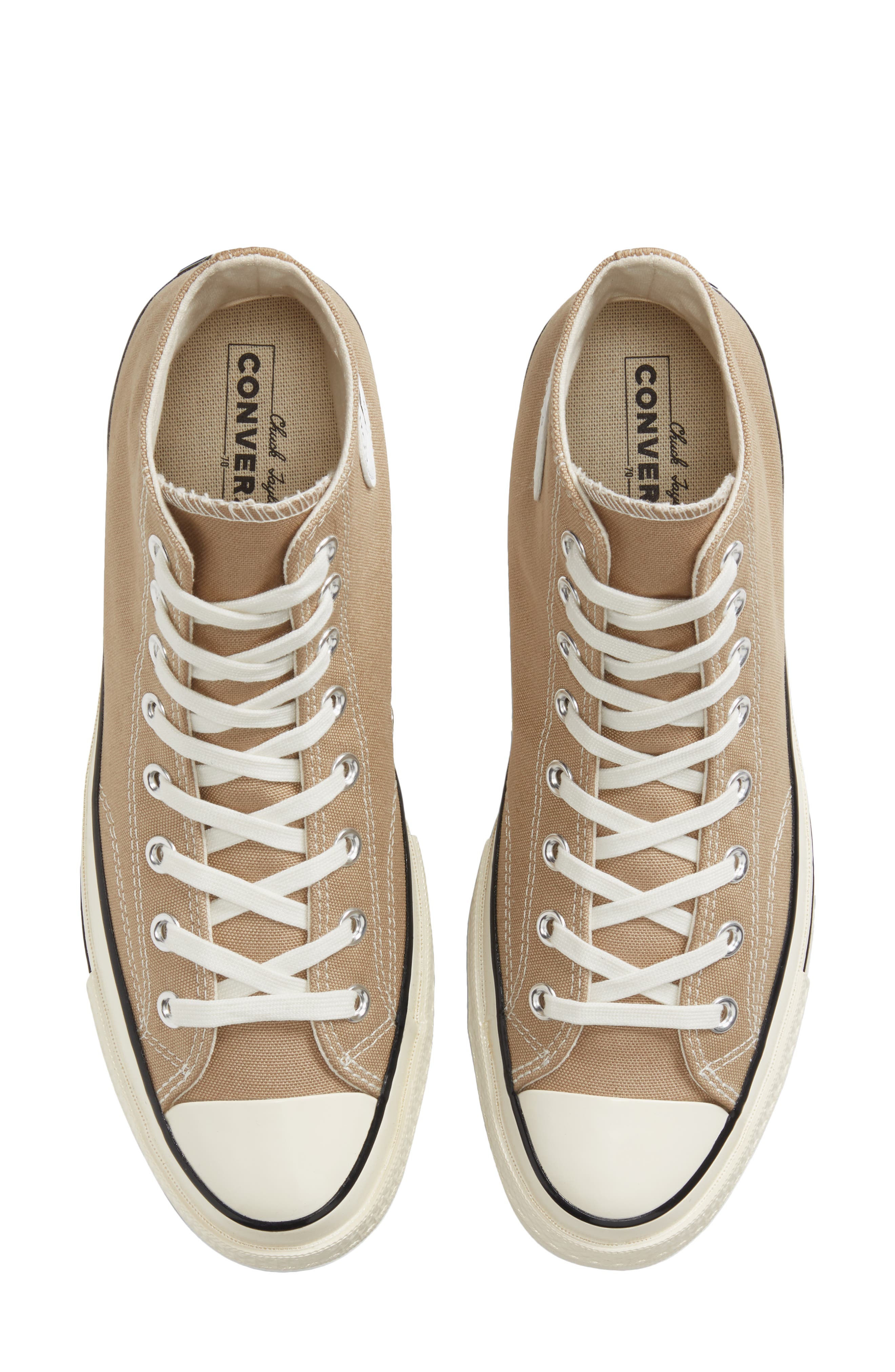 Chuck 70 High Top Sneaker, Alternate, color, NOMAD KHAKI/ BLACK/ EGRET
