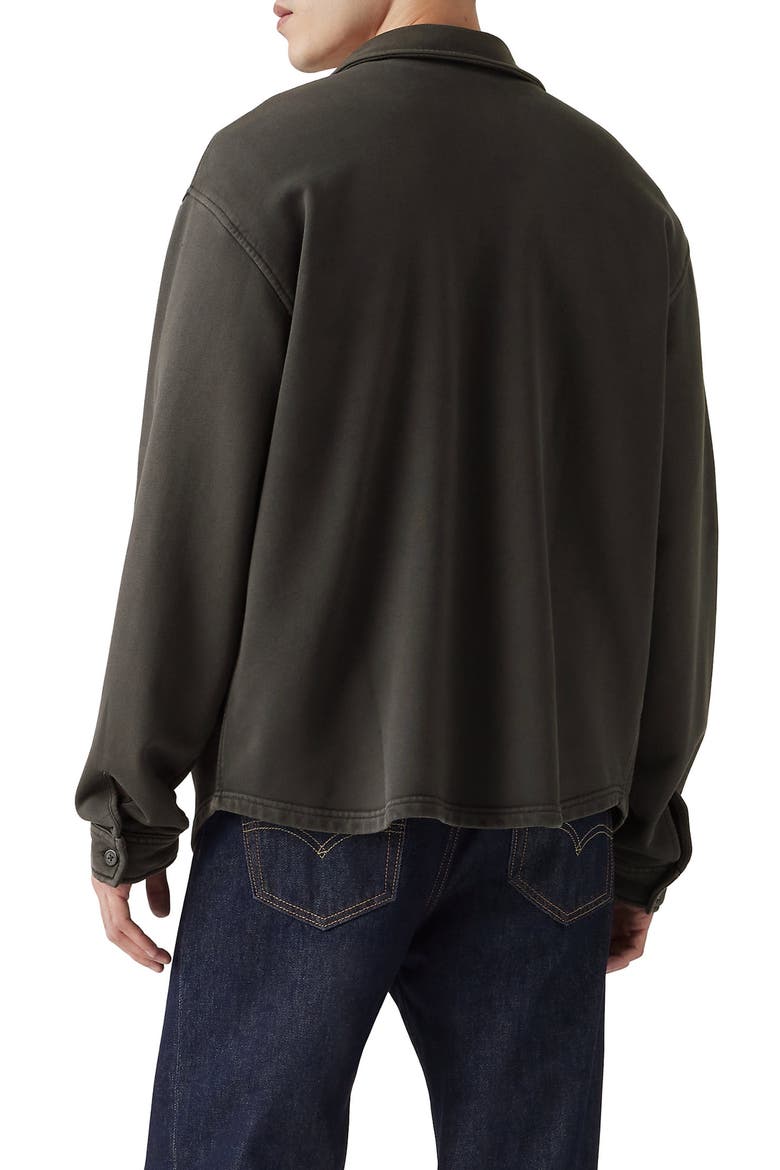 Bayview Soft Worker Cotton Knit Overshirt, Alternate, color, GARMENT DYE DARK PHANTOM