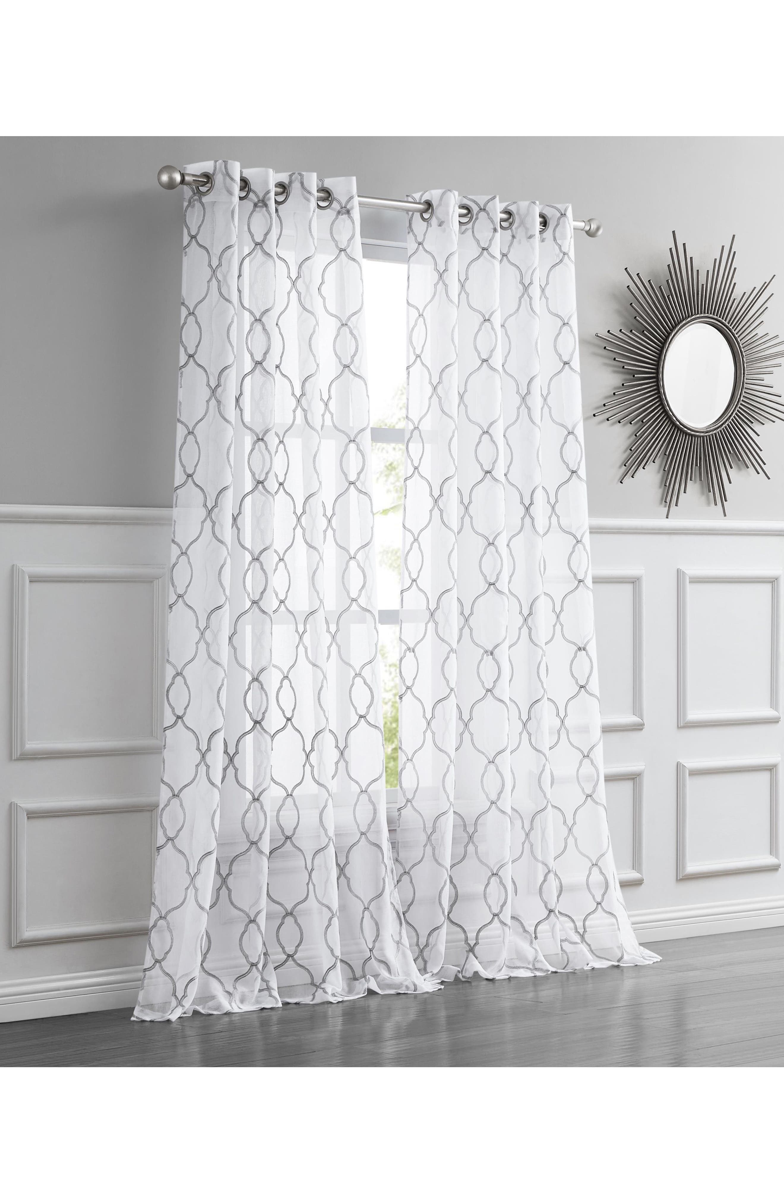 DAINTY HOME Single Sheer Panel Curtain