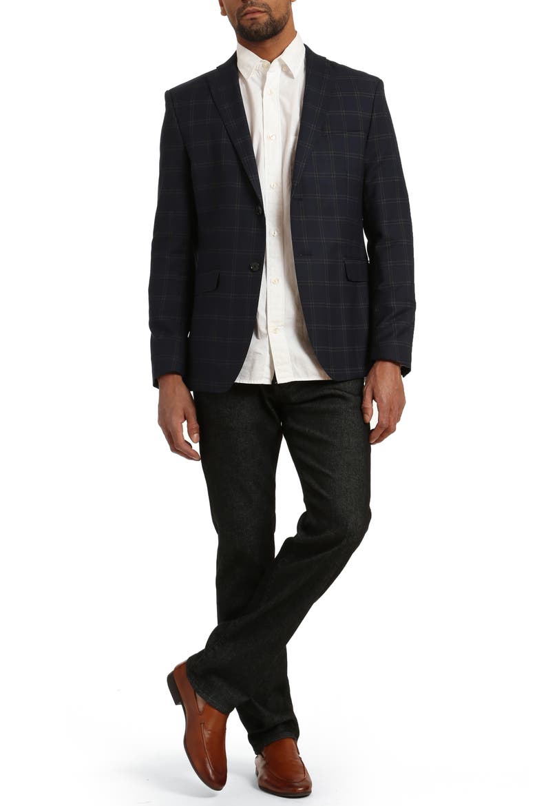 Courage Straight Leg Stretch Cotton Blend Five Pocket Pants, Alternate, color, SMOKE