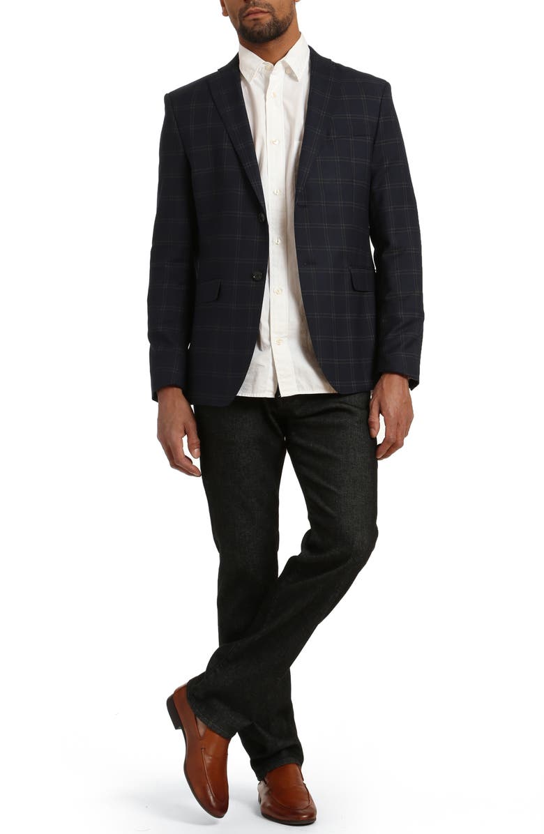 34 Heritage Courage Straight Leg Stretch Cotton Blend Five Pocket Pants, Alternate, color, Smoke